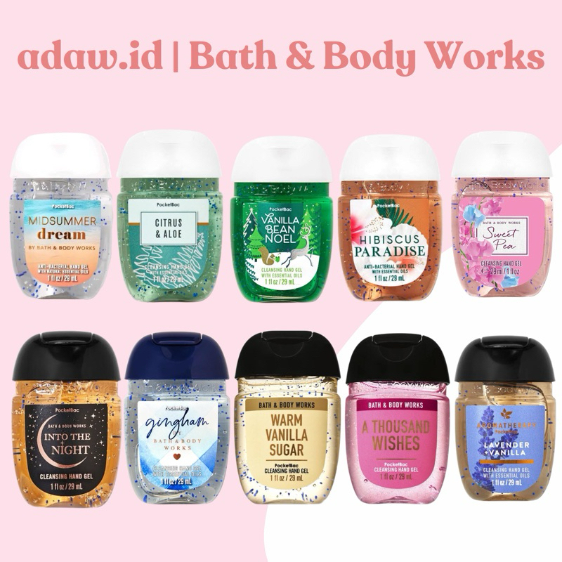 Jual Bath And Body Works Original - BBW PocketBac / Cleansing Hand Gel 29ml | Shopee Indonesia