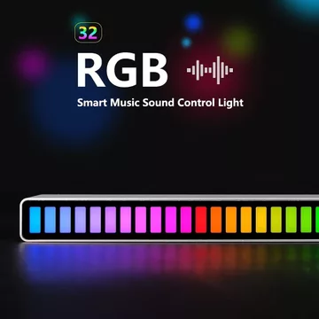 Lampu Led RGB Bar Strip Spectrum Audio Indicator Music Sound Control Led RGB Bar Spectrum Lampu