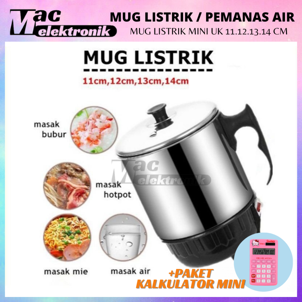 Jual MUG LISTRIK STAINLESS/PEMANAS AIR/ MUG MINI/MUG LISTRIK SERBAGUNA ...