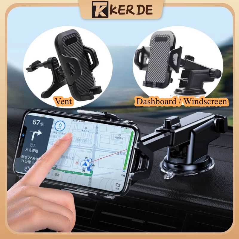 Jual Universal Car Phone Holder / Dashboard Windscreen Vent Phone ...