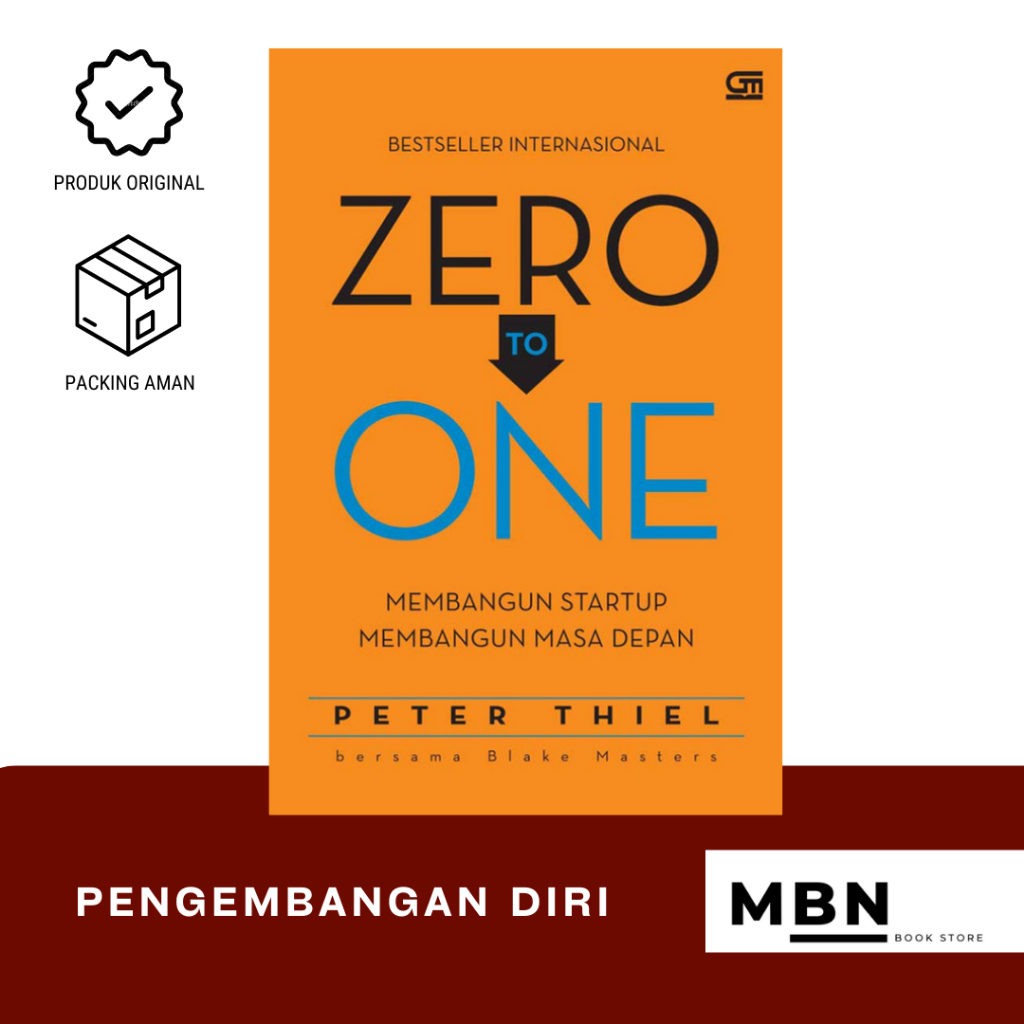 Jual ZERO TO ONE - PETER THIEL | Shopee Indonesia