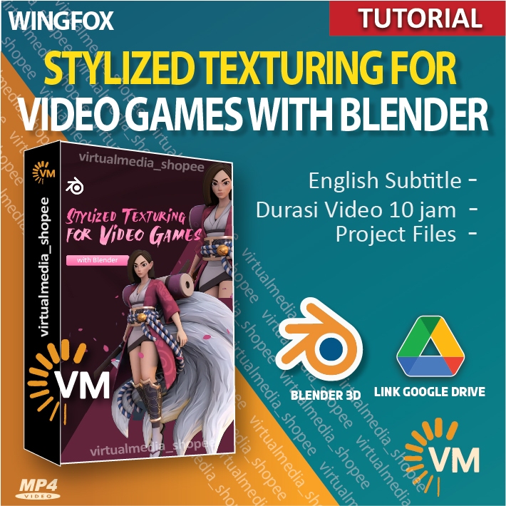 Jual TUTORIAL 3D BLENDER CHARACTER STYLIZED TEXTURING FOR VIDEO GAMES ...