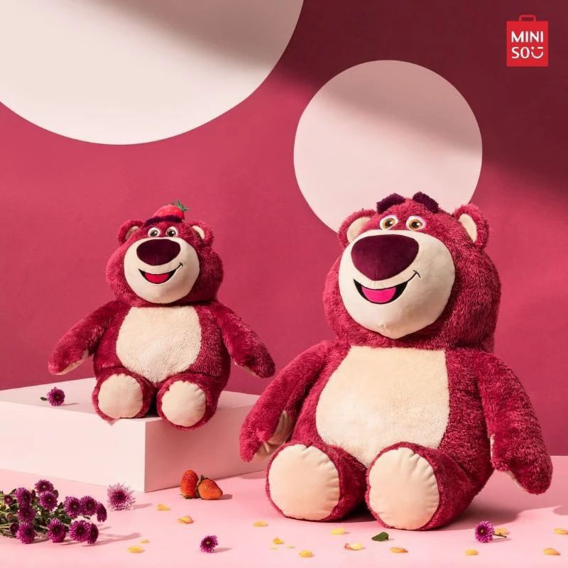 Jual MINISO Boneka 42cm sery TOY Lotso story strawberry plus halus ...