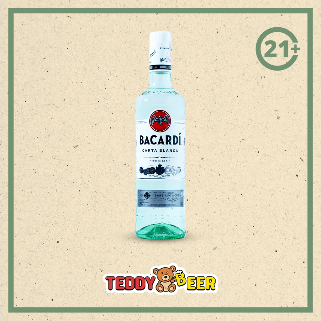 Jual Bacardi Carta Blanca White Rum [750ml] PROMO Free Mixer Shopee