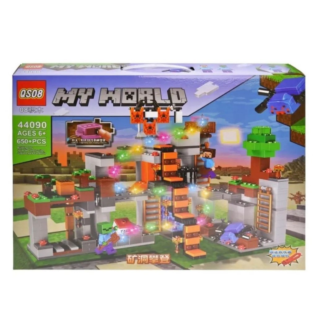 Jual (COD) MAINAN BALOK/BRICK/BONGKAR PASANG MINECRAFT CLIMBING HOUSE ...