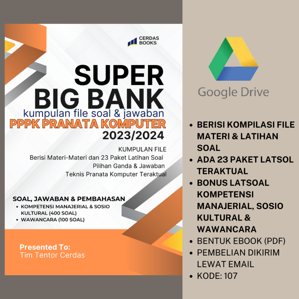 Jual [107] Super Big Bank Kumpulan Materi Soal Dan Jawaban Pppk Pranata