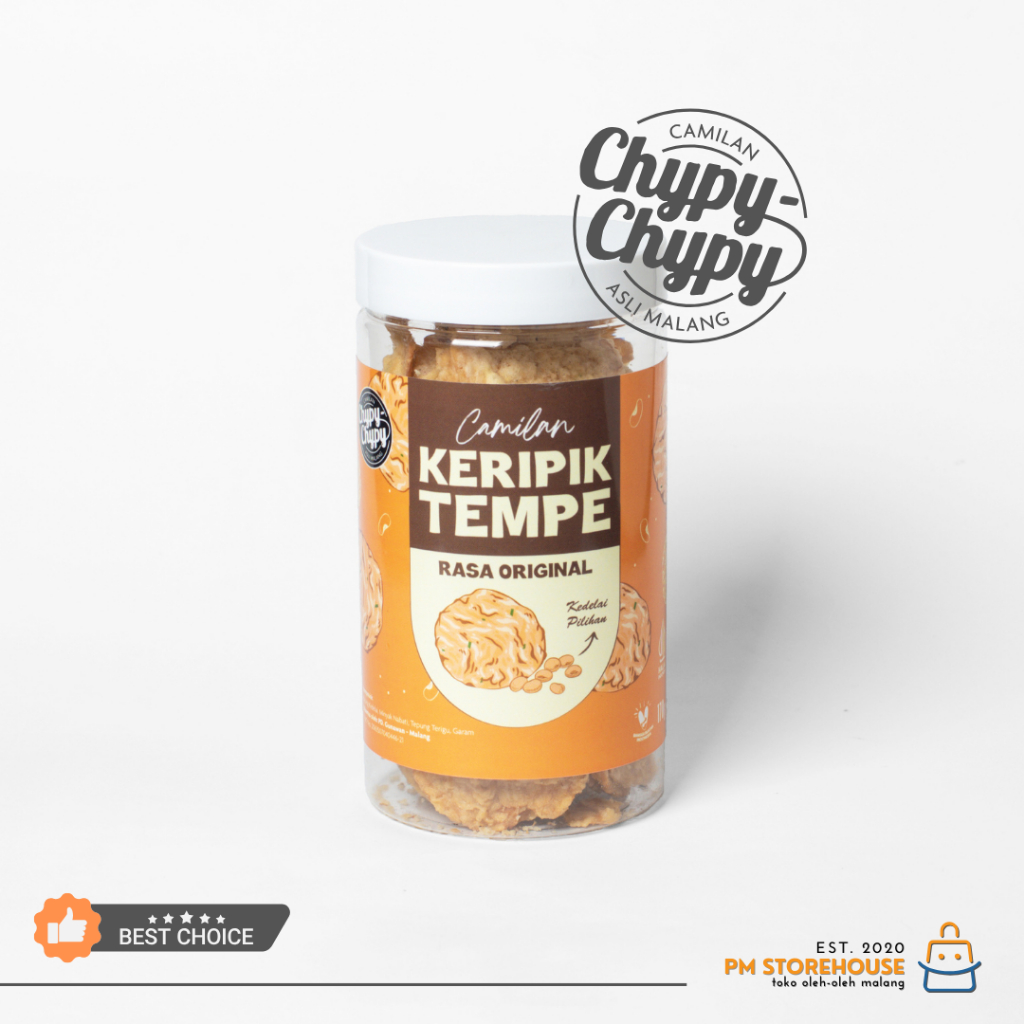 Jual Keripik Tempe Malang Rasa Original Chypy Kemasan Toples Shopee