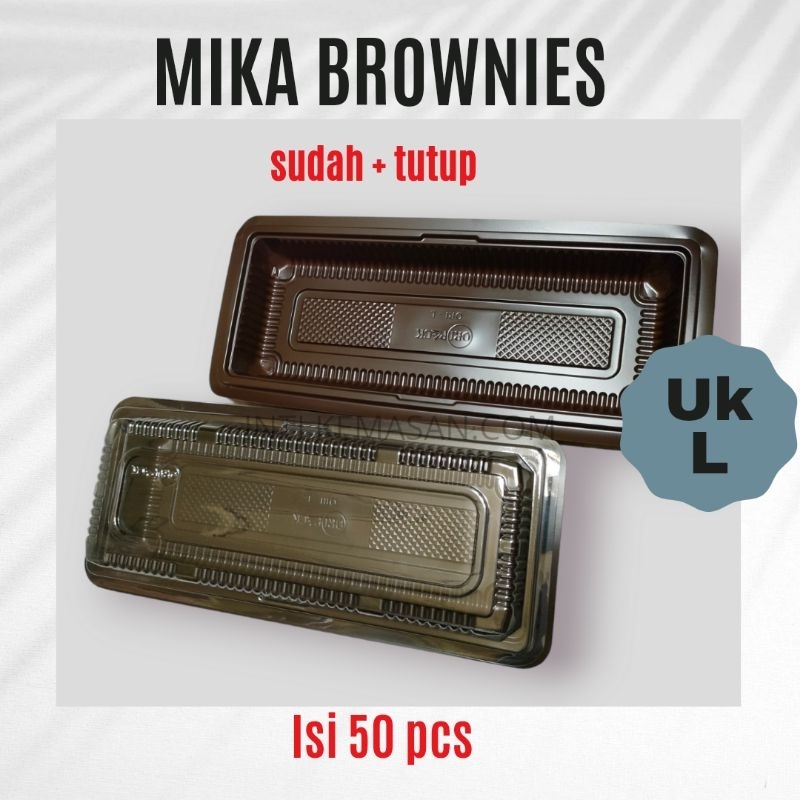 Jual MIKA BROWNIES Ukuran L Isi 50 Pcs | Shopee Indonesia