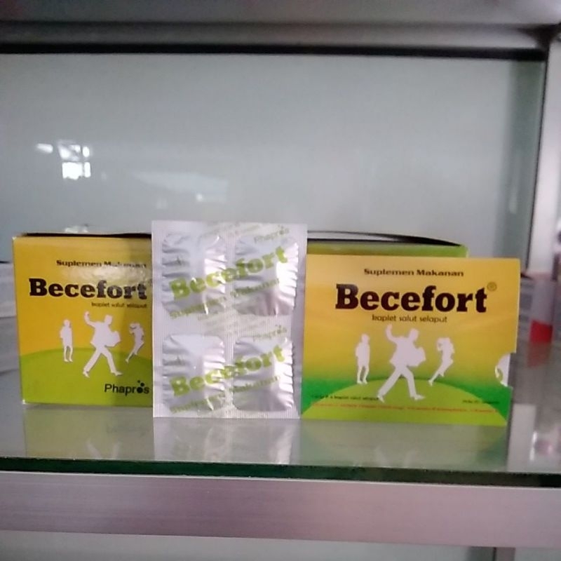 Jual Becefort 1 Strip Isi 4tab | Shopee Indonesia