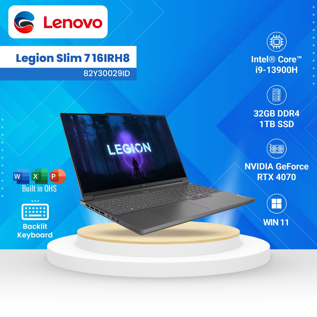 Jual Lenovo Legion Slim 7 16irh8 Intel Core I9 13900h 2x16gb 1tb 82y30029id Shopee Indonesia 