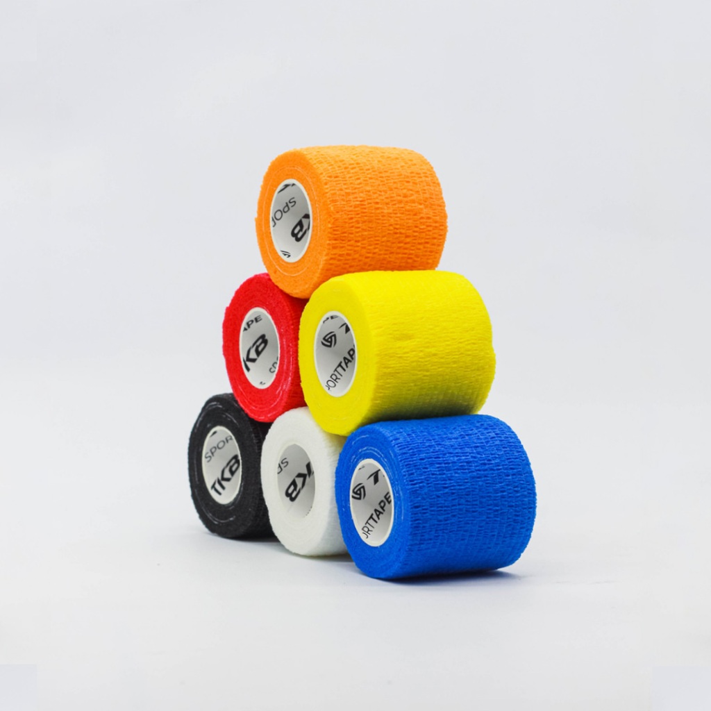 Kinesio Tape 5 Metri - Confezione Da 6/12 Rotoli - Taping Sportivo Per Ginocchio, Viso E Corpo
