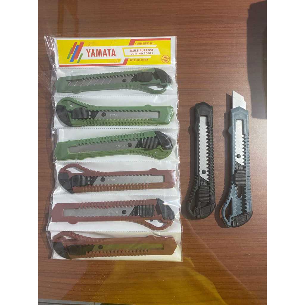 Jual ( 12pcs ) Cutter Pisau Besar Murah Renteng | Shopee Indonesia