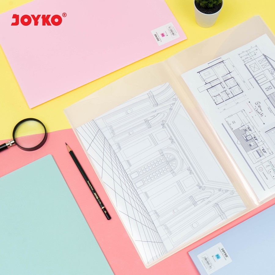 Jual Pocket File Folder Joyko PFF-9F4 8 Pocket Map File Dokumen ...