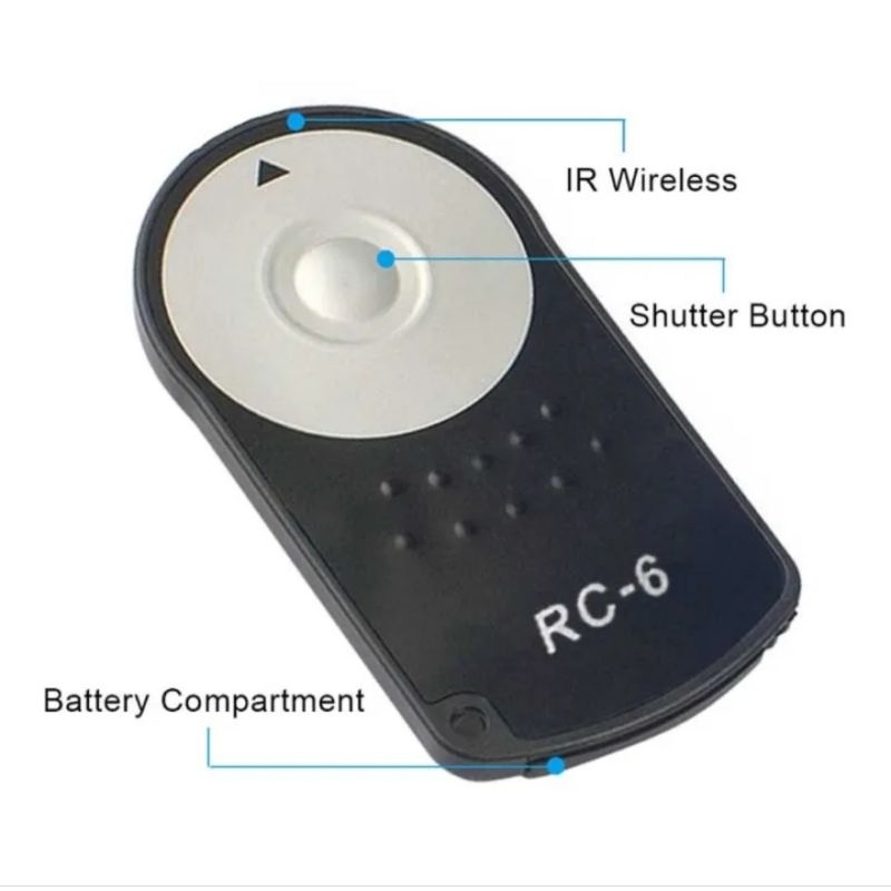 Jual CANON RC-6 RC6 IR WIRELESS CAMERA SHUTTER EOS 7D 6D 60D 550D 600D ...
