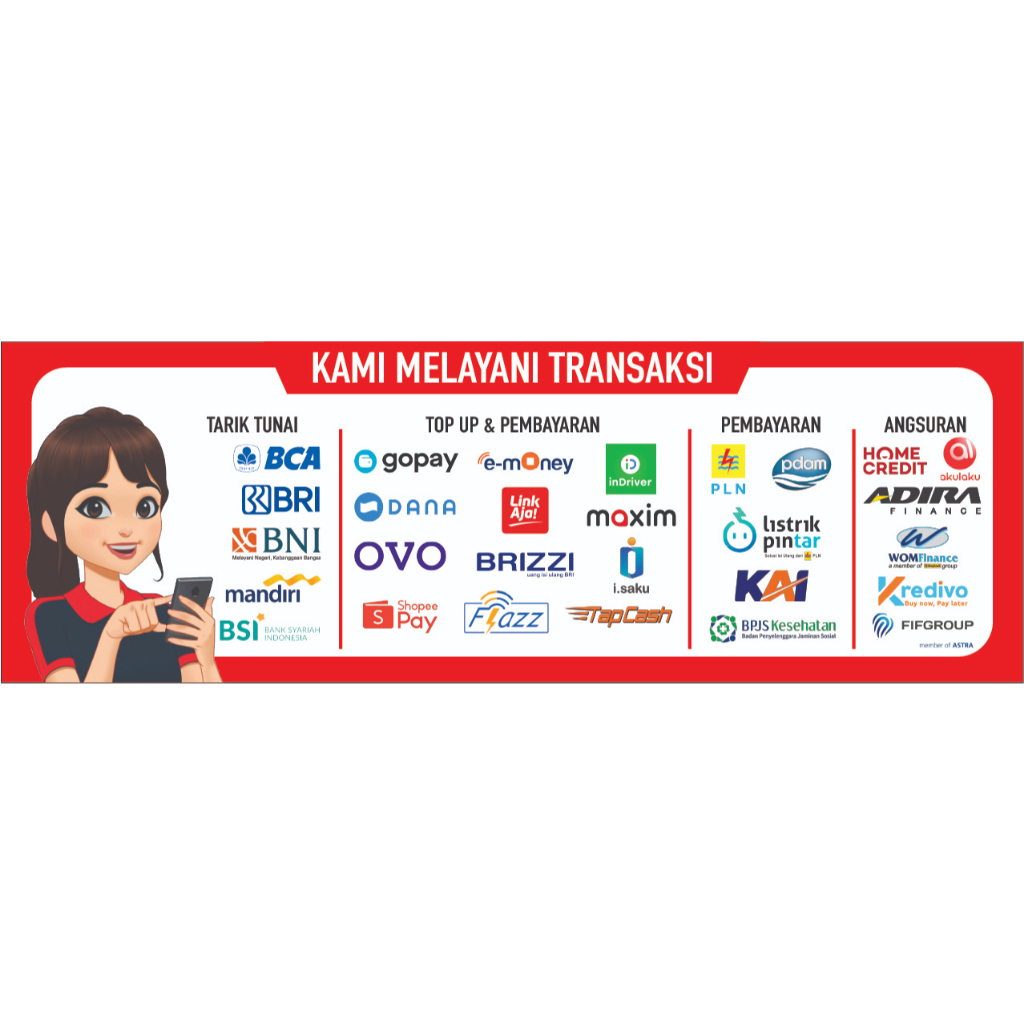 Jual Stiker Vinyl Tempelan Konter Transaksi Online Besar Shopee Indonesia 0737