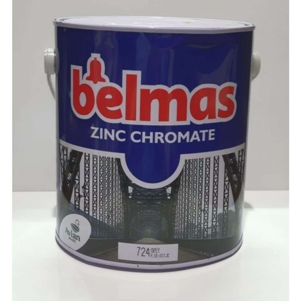 Jual Cat Dasar Zinc Chromate Primer Besi Dan Kayu Meni Besi Belmas Grey