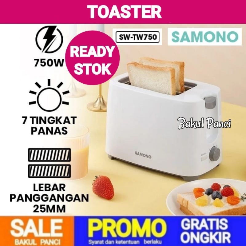 Jual SAMONO TOASTER SW-TW750 - PEMANGGANG ROTI POP UP - SANDWICH ...