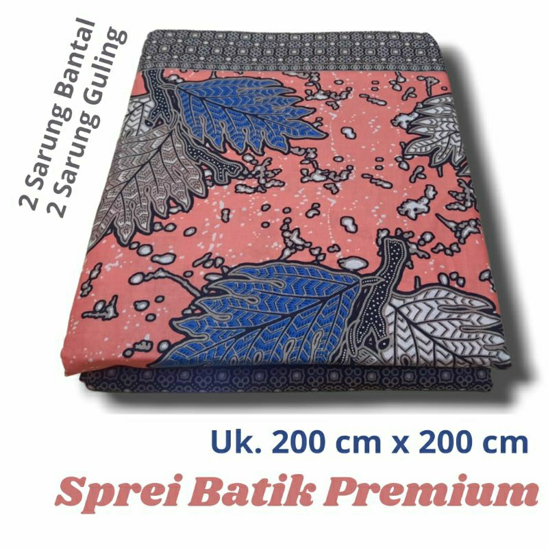 Jual Sprei Batik Klasik Premium Ukuran 200x200 Cm Berkaret Pojok 4 Sisi