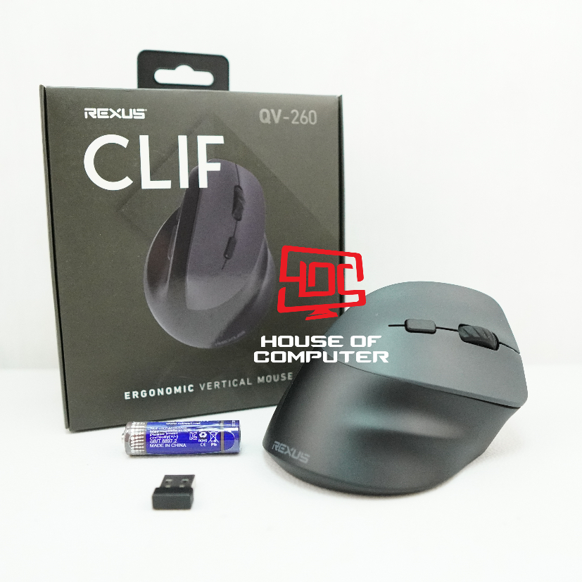 Jual MOUSE GAMING WIRELESS BLUETOOTH DUAL REXUS CLIF VERTICAL QV-260 ...