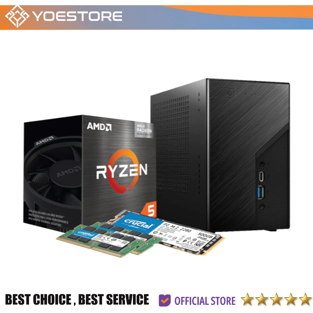 Jual ASROCK DESKMINI X300 AMD RYZEN 5 4600G 8GB 256GB WIFI WINDOWS 11 PRO |  Shopee Indonesia