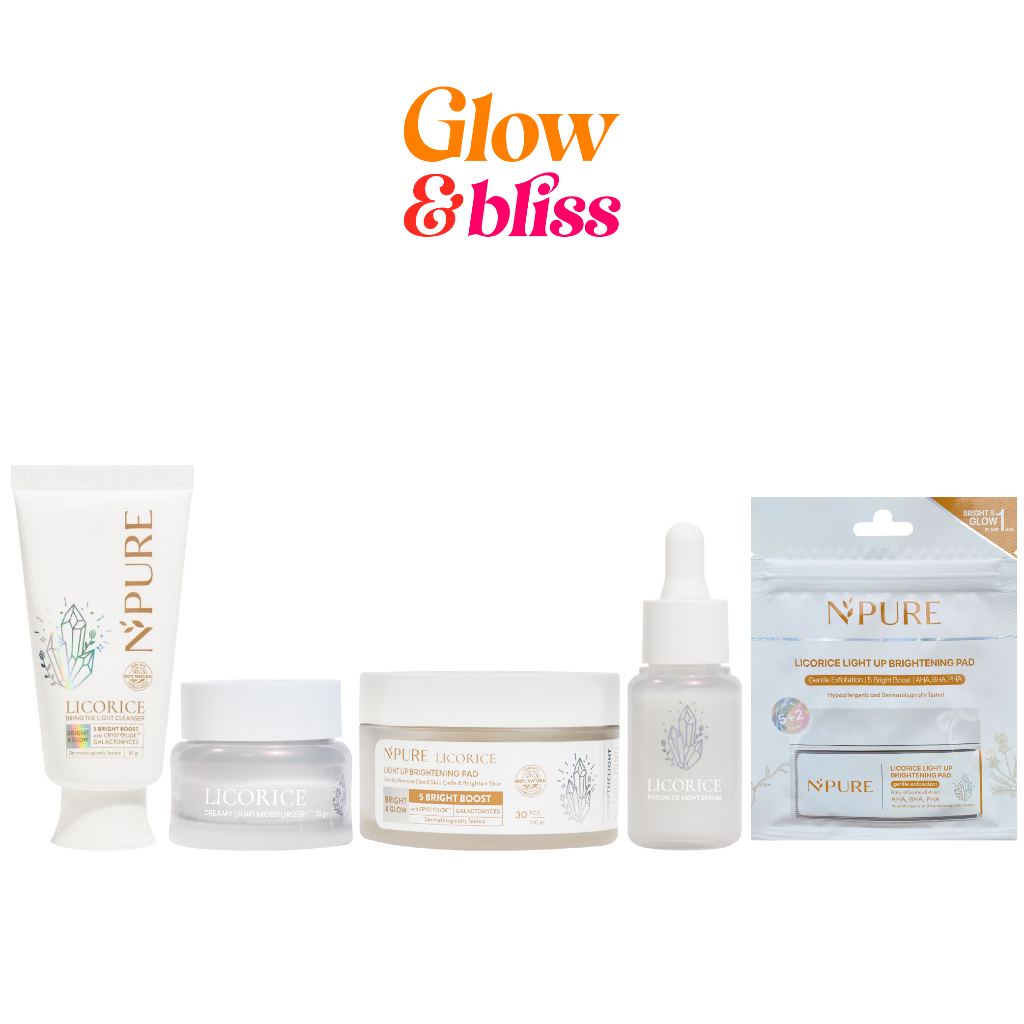 Jual NPURE Licorice Cleanser/Serum/Moisturizer/Licorice Pad Glow