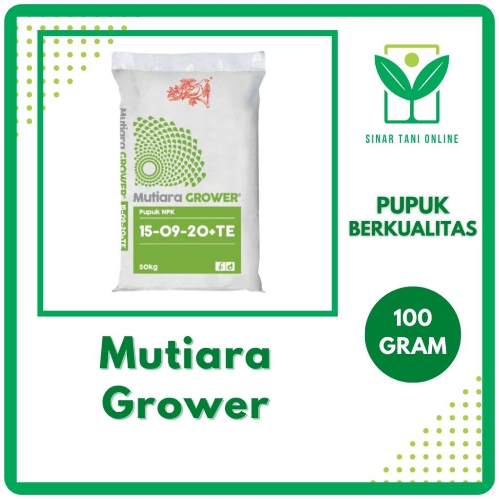 Jual Pupuk Npk Mutiara Grower Te Kemasan Repack Gram Shopee Indonesia