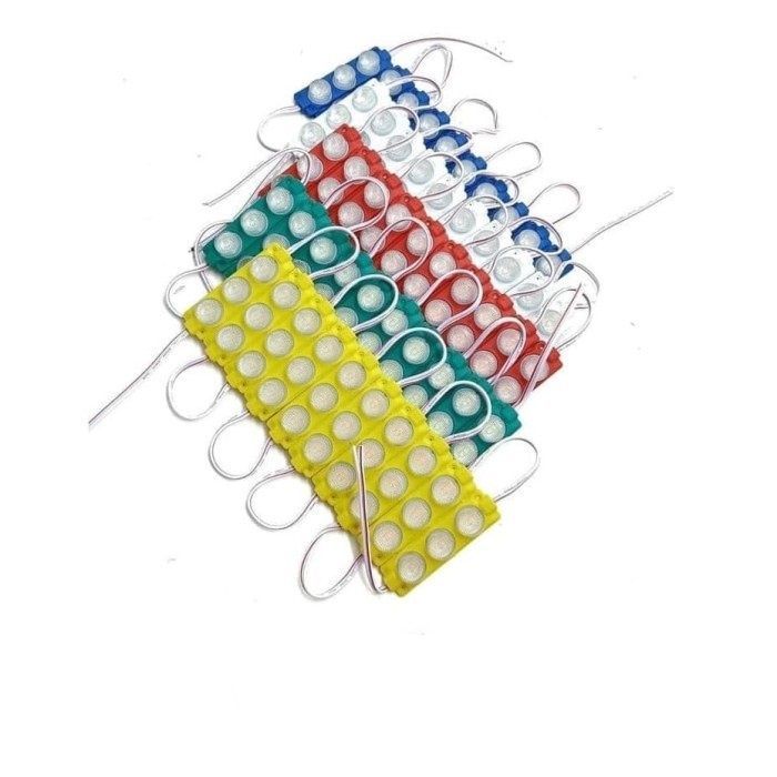 Jual Lampu LED 3 Titik Mata Strip Baris Bulat Motor Mobil Bulat ...