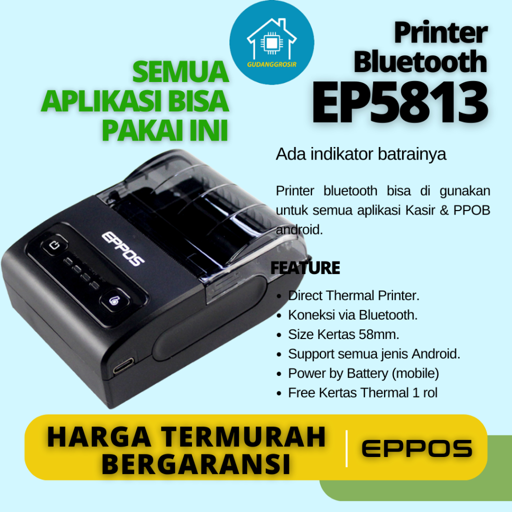 Jual Printer Bluetooth Eppos Ep Ready Stok Shopee Indonesia