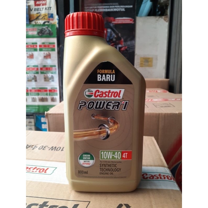 Jual Oli Motor Castrol Power1 10W-40 800ml Orisinil Oli Motor 4T Manual ...