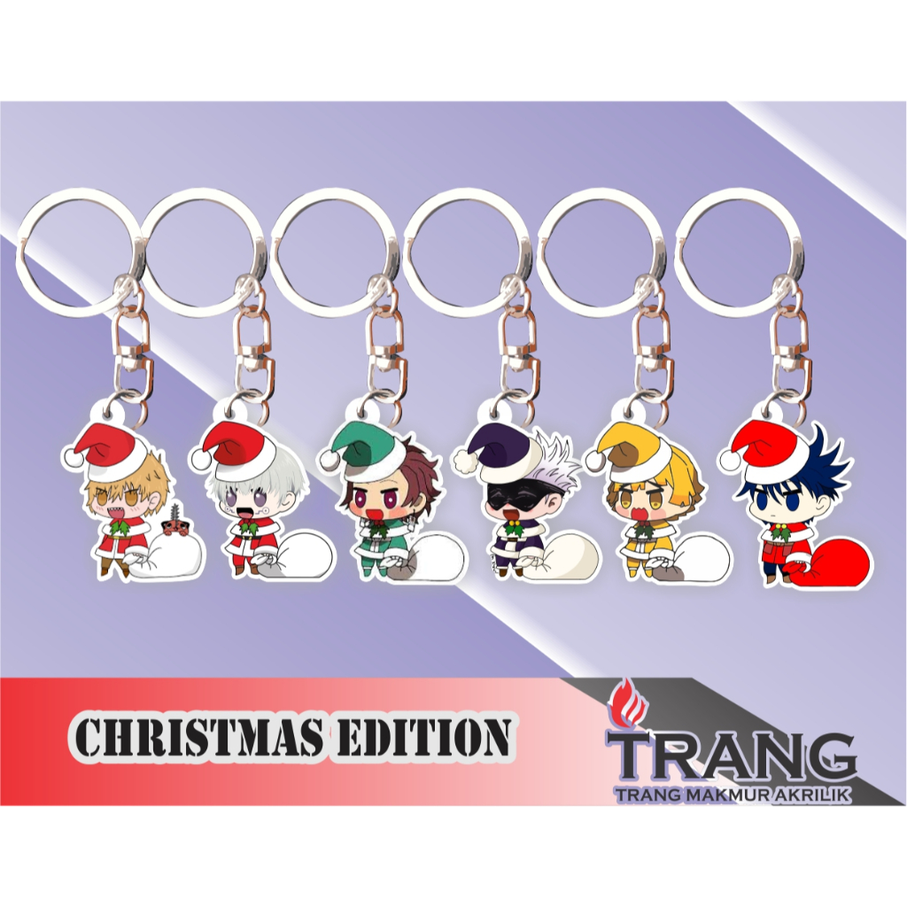 Jual Gantungan Kunci Akrilik Anime Edisi Spesial Natal / Acrylic ...