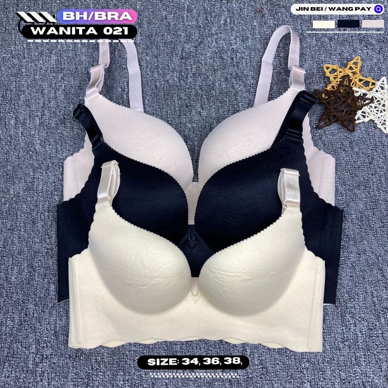 Jual Bra Bh Wanita Tanpa Kawat 021 40 3 Warna Ukuran 34 40 Terdapat