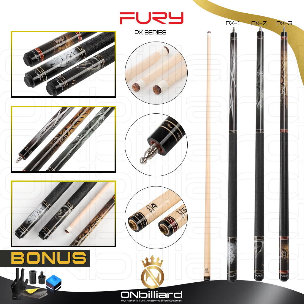 Jual Fury PX Series PX-1 PX-2 PX-3 Cue Stick Stik Billiard Biliar ...