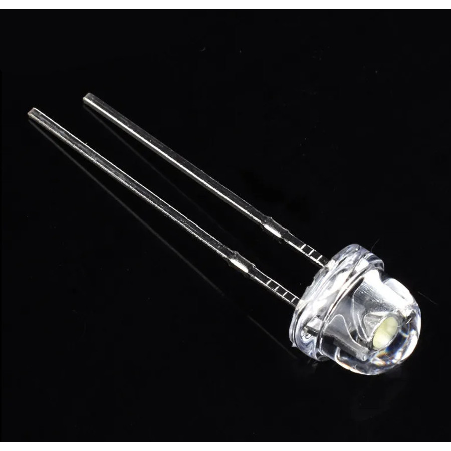Jual 10pcs RED LED 5mm Strawhat Clear Lens LED Topi 5mm Strawhat Merah ...