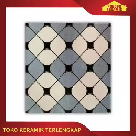 Keramik Lantai Avignon 50x50 Nagoya Grey / Keramik Dekoratif