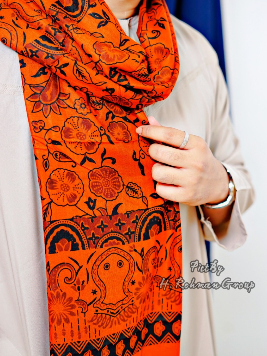 Jual Sorban Khasmiri Terompa Nabi / Sorban Habaib / Aridha Motif Logo ...