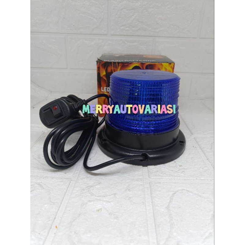 Jual LAMPU LED ROTARI 4 MODE PUTAR BIRU 12-24 VOLT MAGNET | Shopee ...