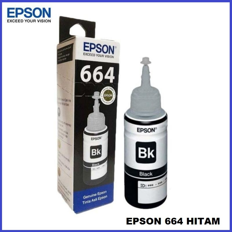 Jual Tinta EPSON 664 / Tinta EPSON Hitam / Tinta EPSON Black / Tinta ...