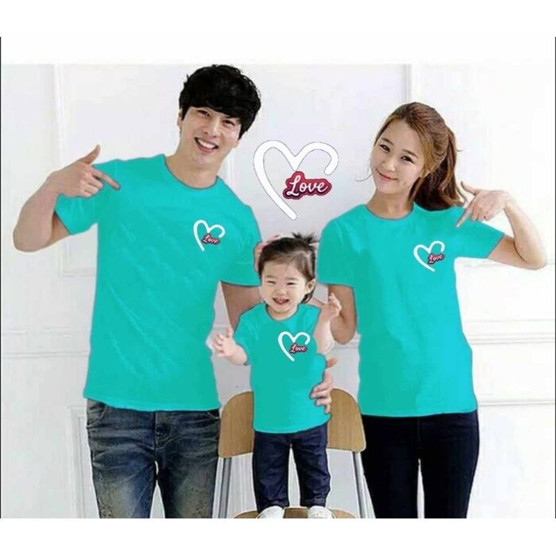 Jual (HARGA UNTUK 1 BAJU SAJA) BAJU KELUARGA KAOS FAMILY COUPLE TO LOVE