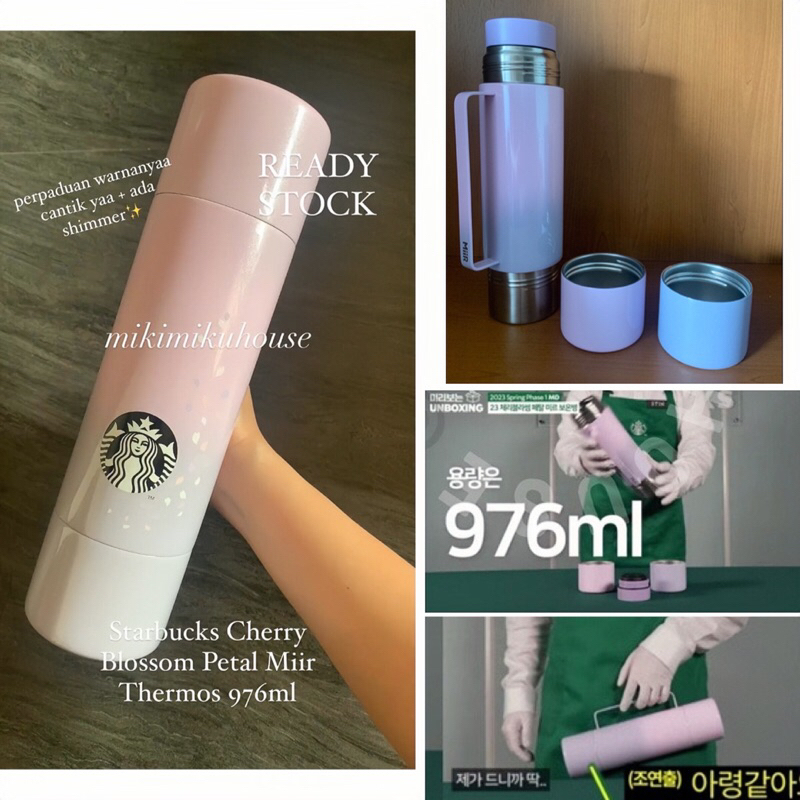 Jual READY STARBUCKS KOREA SPRING CHERRY BLOSSOM OFFICIAL TUMBLER CORKCICLE X STARBUCKS RABBIT