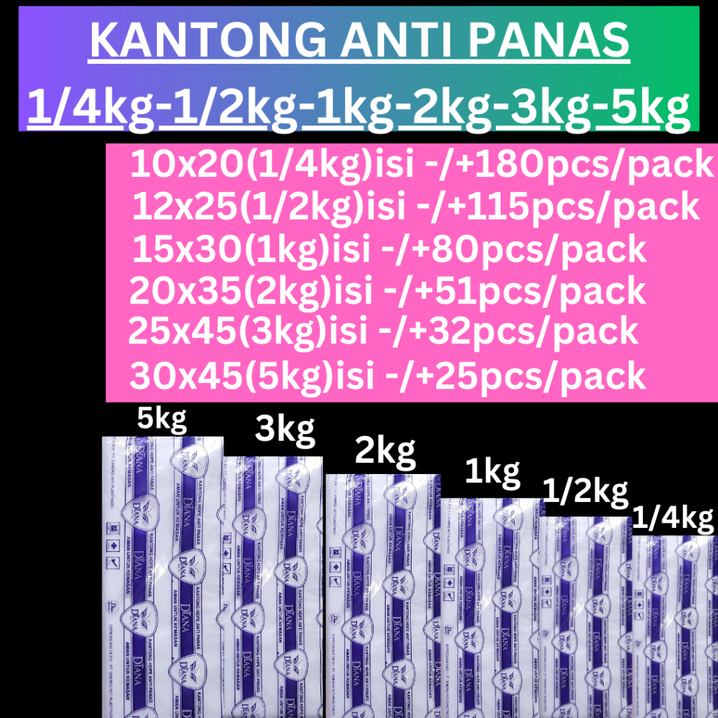 Jual Kantong Plastik Tahan Panas Uk X X X X X X Uk Kg