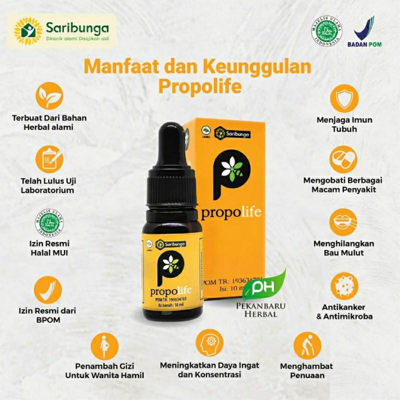 Jual Propolife Isi 10ml - Propolis Terbaik Grade A++ - Propolis ...