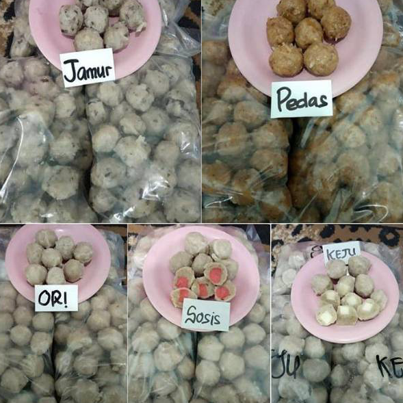 Jual Mzjj8147 Pentol Bakso Daging Sapi Homemade Berisi Shopee Indonesia