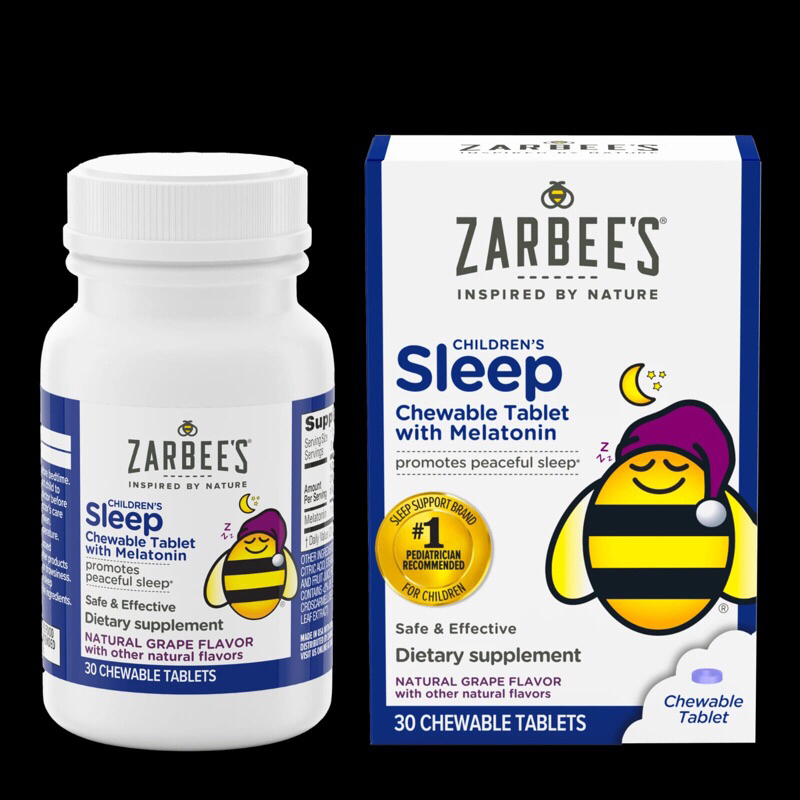 Jual Zarbee's Children's Sleep Chewable Tablet with Melatonin Shopee