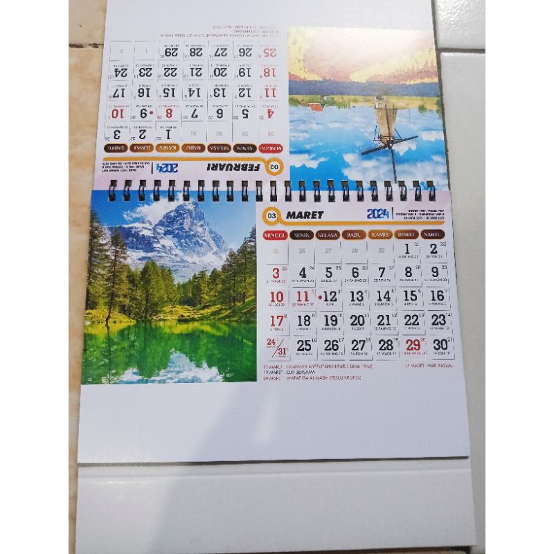 Jual Kalender Meja / Kalendar Kerja Bulanan Mini | Shopee Indonesia
