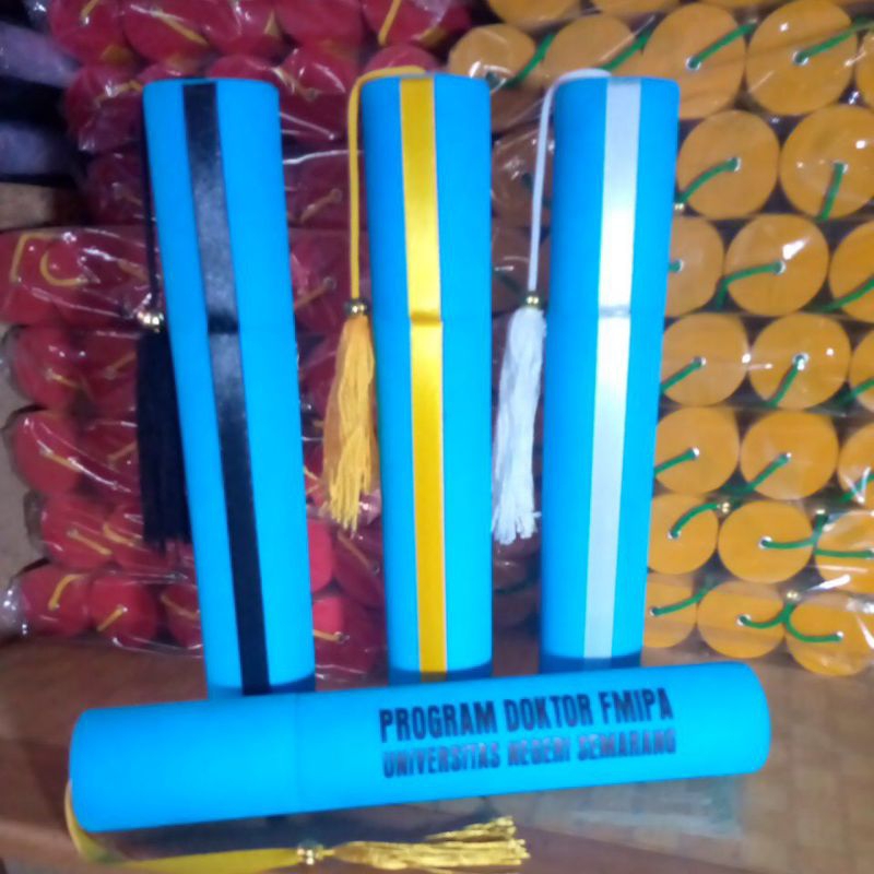 Jual tabung wisuda TK SD SMP SMA sarjana warna biru muda/ Turkish ...