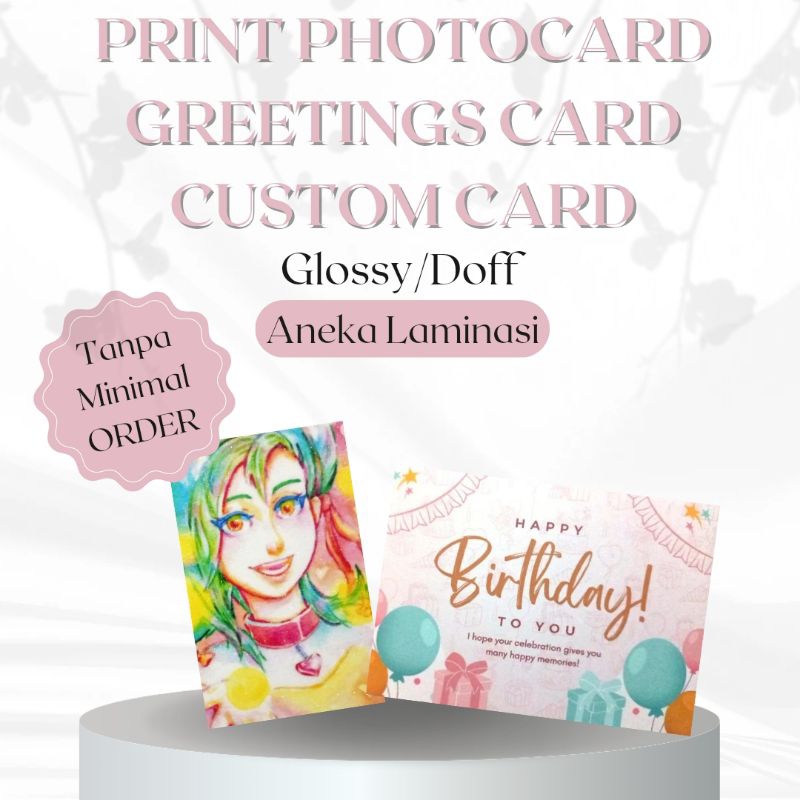 Jual Print/Cetak Photocard Postcard KartuUcapan Artprint Foto Gambar ...