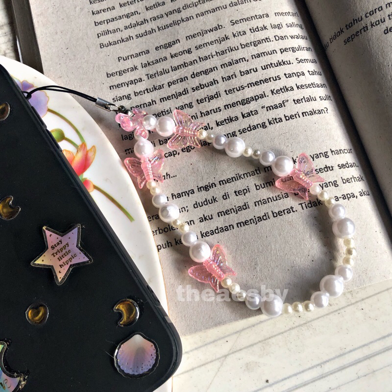 Jual (TANPA PO) RIBBON BUTTERFLY STRAPHONE, STRAP PHONE MANIK ...