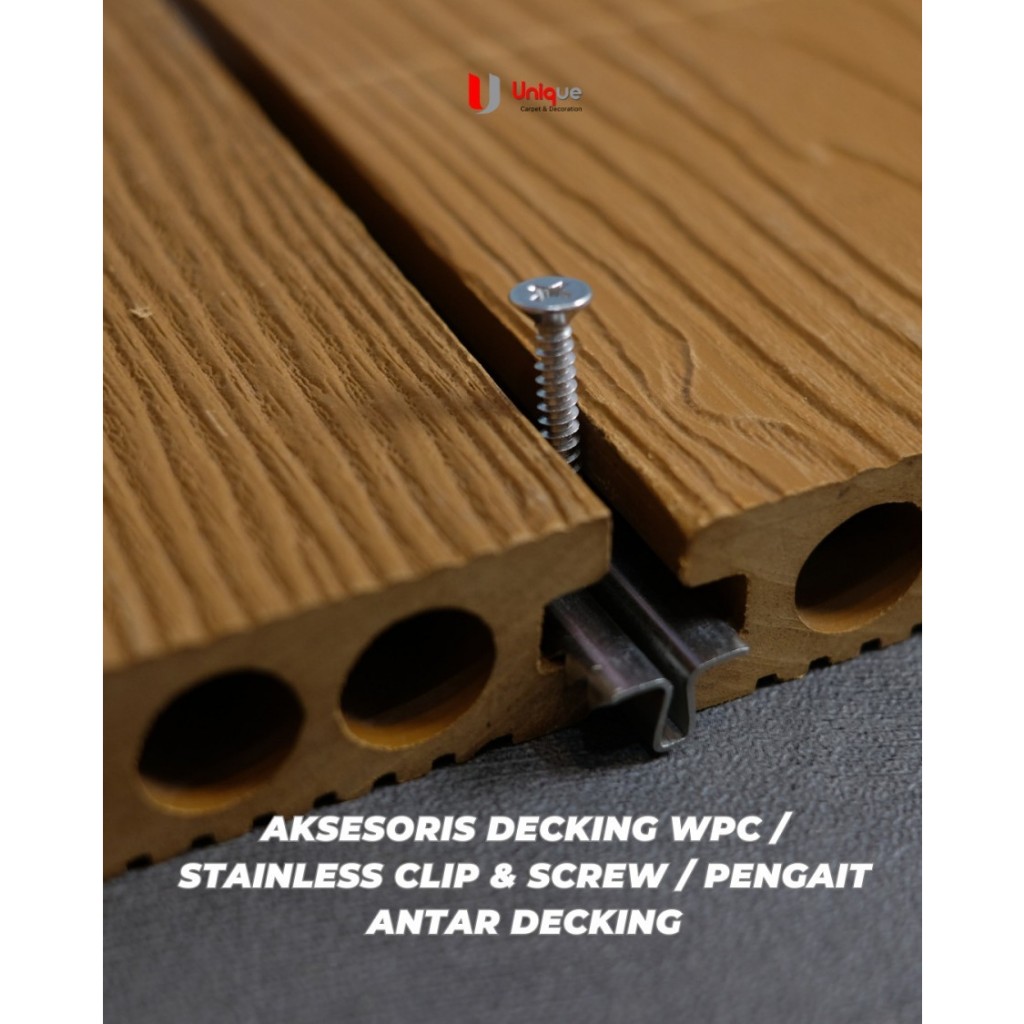 Jual Aksesoris Decking WPC / Plastic Clip Decking Floor Pool Outdoor ...