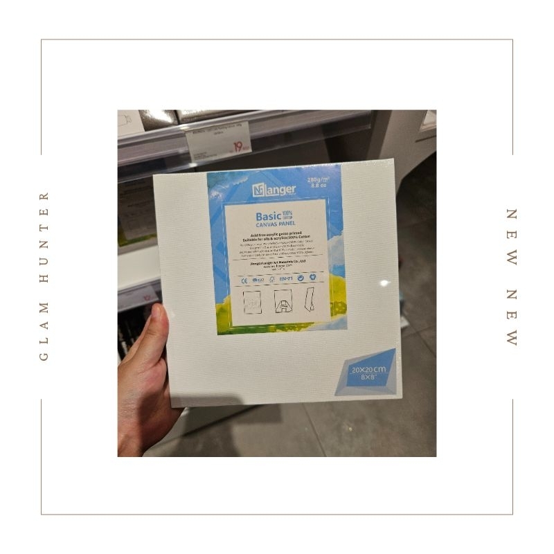 Jual LANGER CANVAS PANEL WITH PAPERBOARD HOLDER KKV KANVAS UNTUK