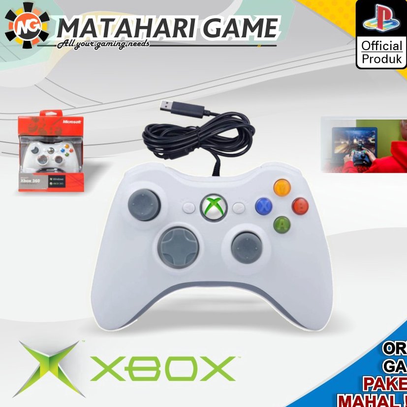 Jual Best Stick Stik XBOX 360 Wired Original Pabrik For / PC / Xbox 360